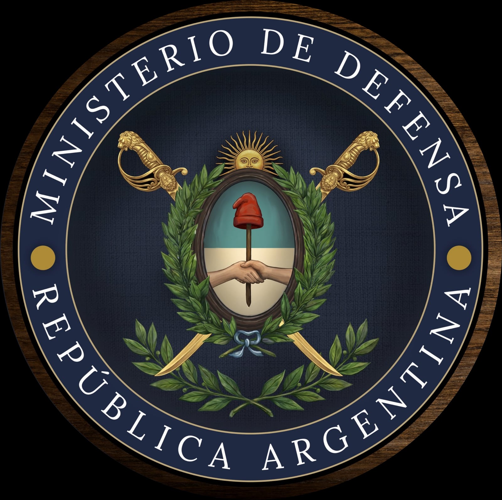 Sello del Ministerio de Defensa del Gobierno de Argentina