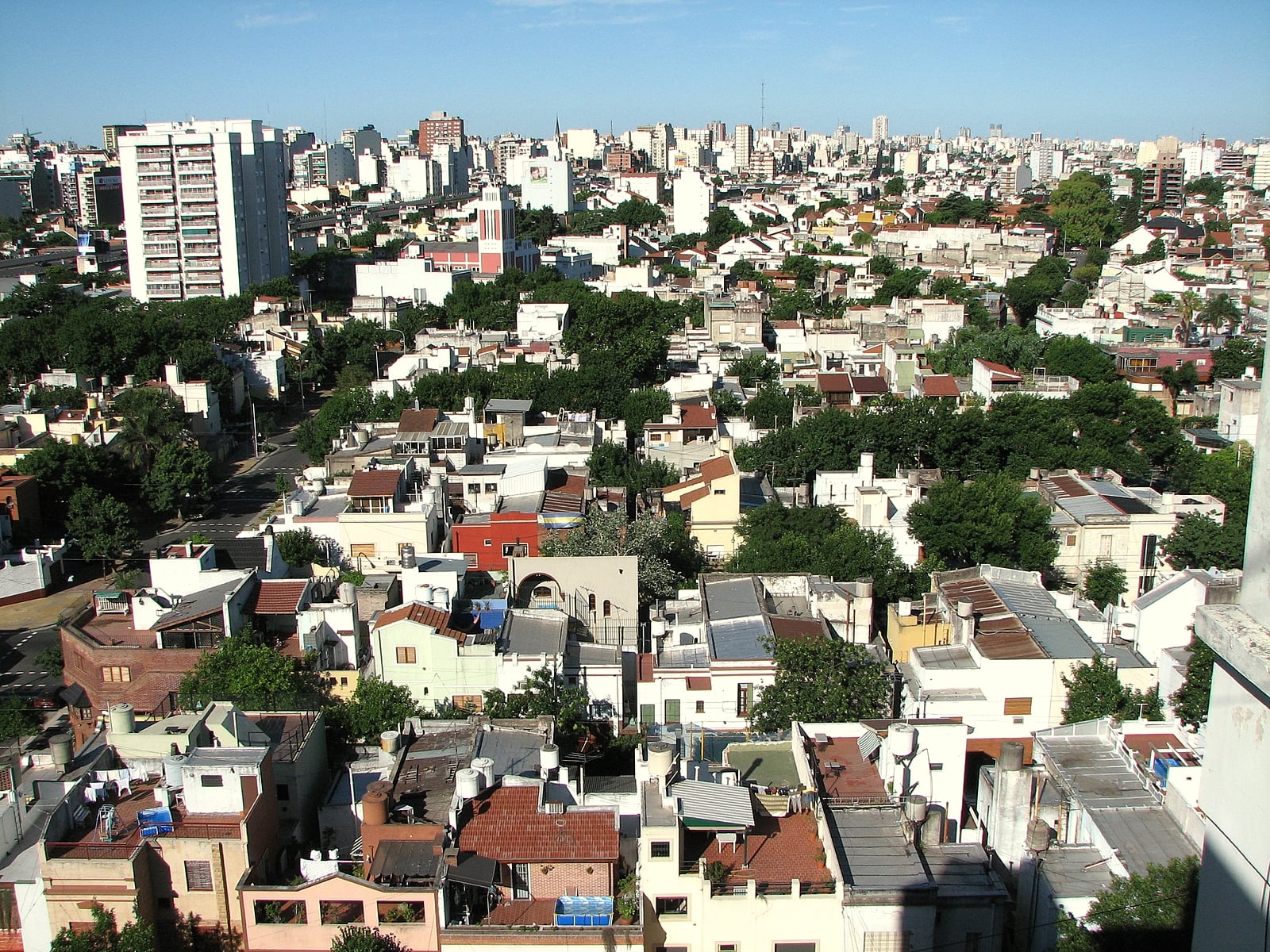 View of the Parque Chacabuco section of Buenos Aires.