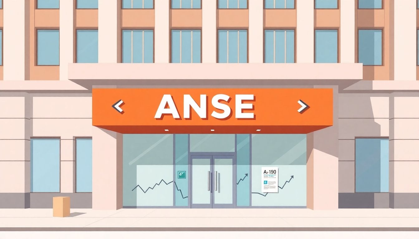 ANSES building facade in Buenos Aires, Argentine social security office entrance, daytime