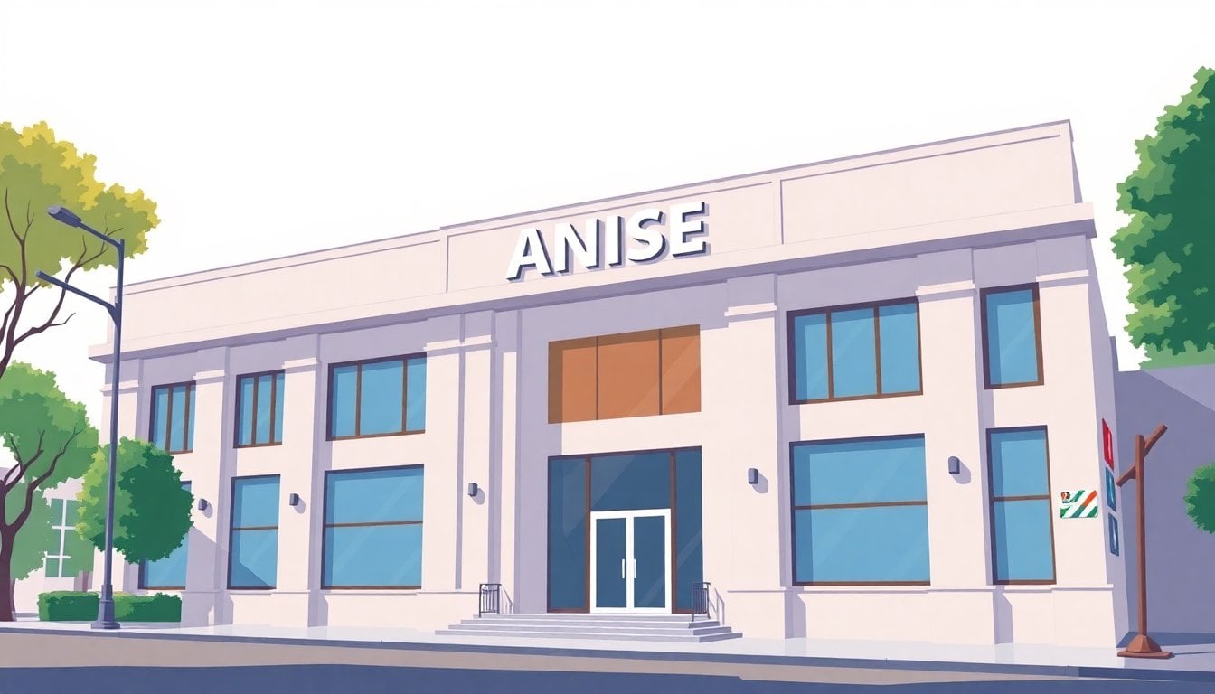 ANSES office exterior building Buenos Aires, institutional facade, daytime, no people