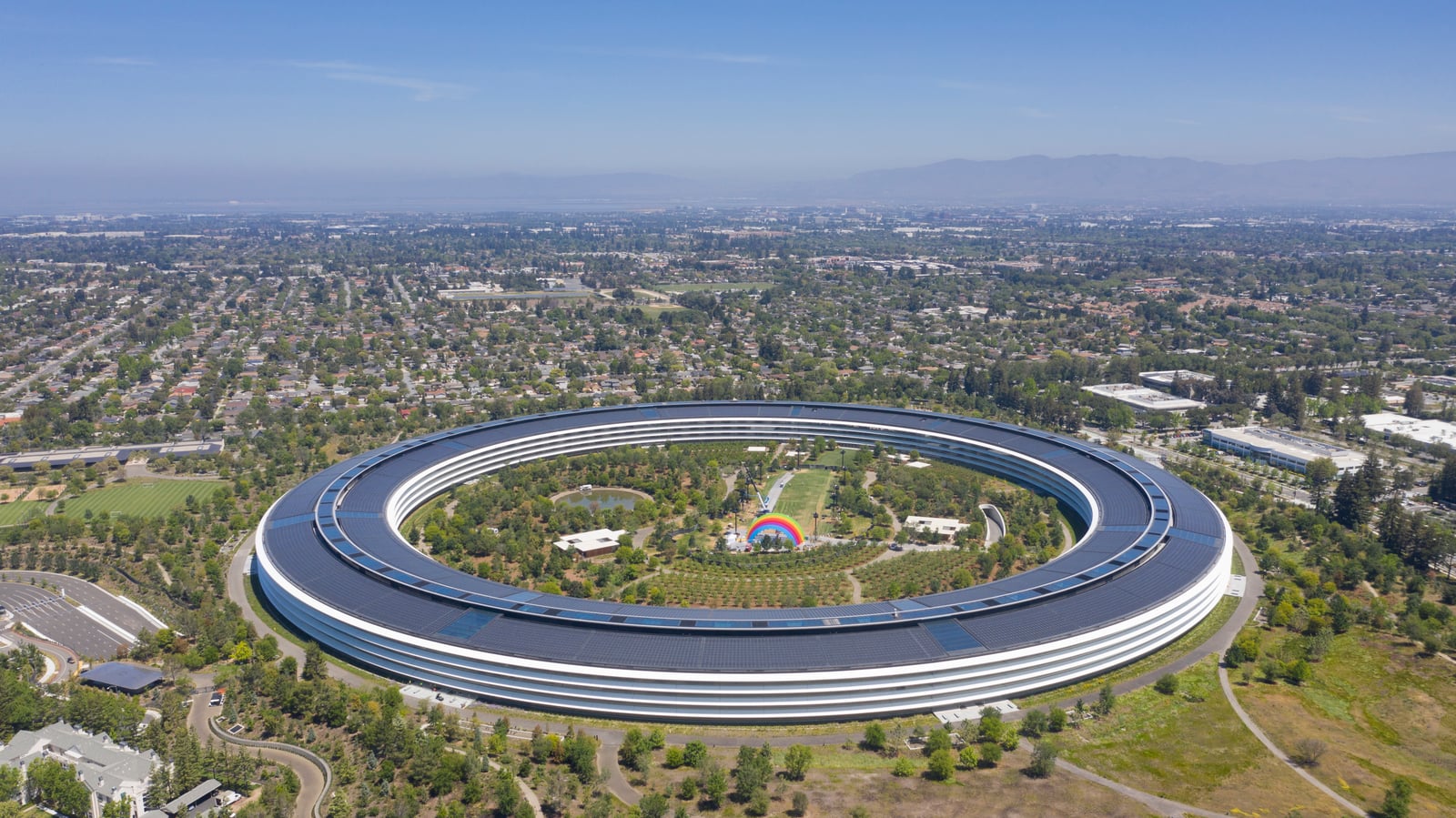 Apple Park aerial view