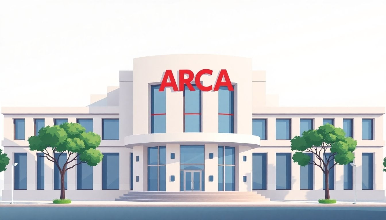 Argentine tax office ARCA headquarters building facade Buenos Aires, administrative architecture, daylight, no people