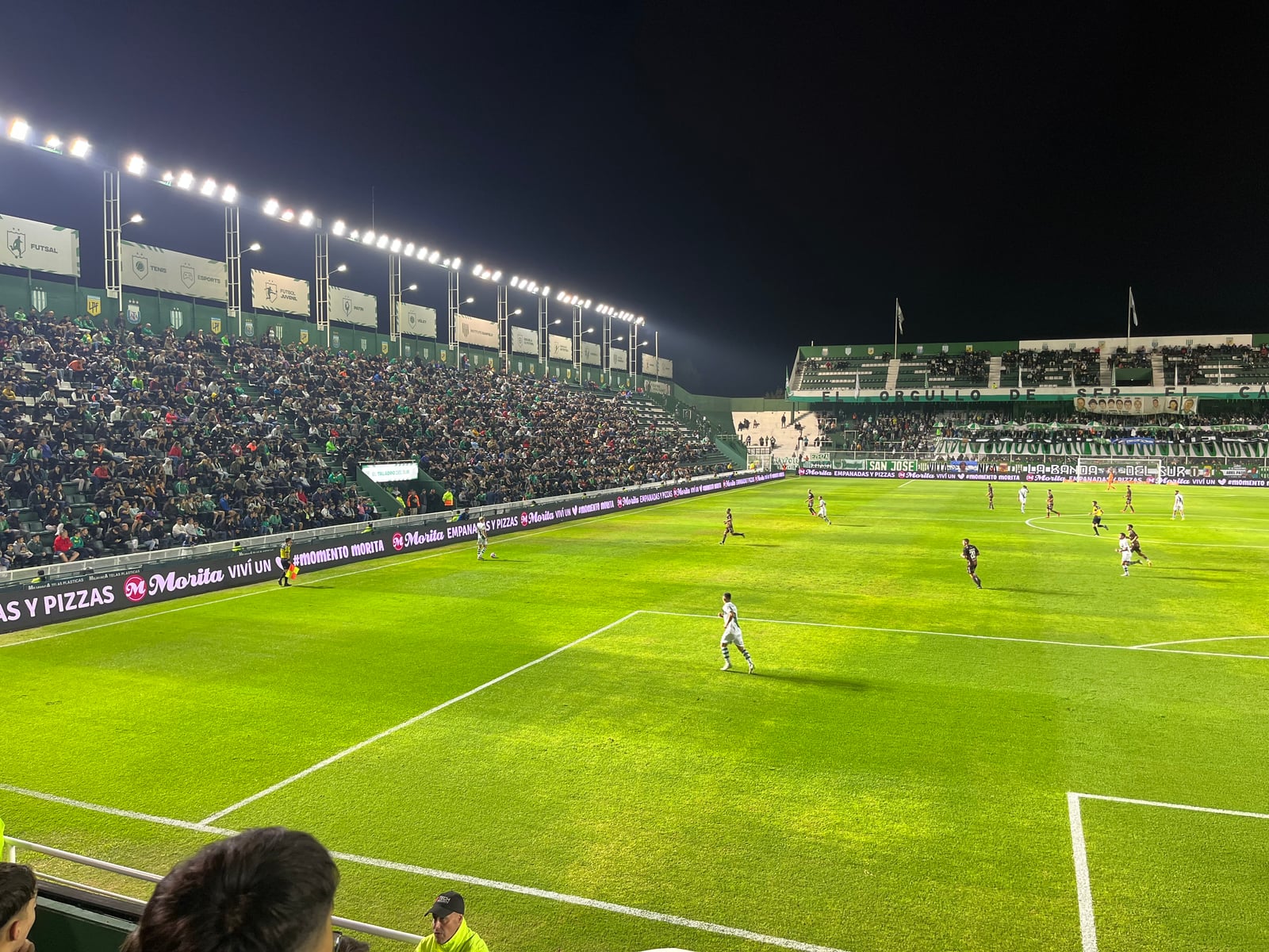 The Estadio Florencio Sola during a match between Banfield and Platense in 2023
