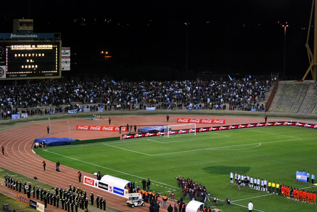 Argentina vs Ghana, played in the Estadio Córdoba (now called "Mario Alberto Kempes") in 2009.