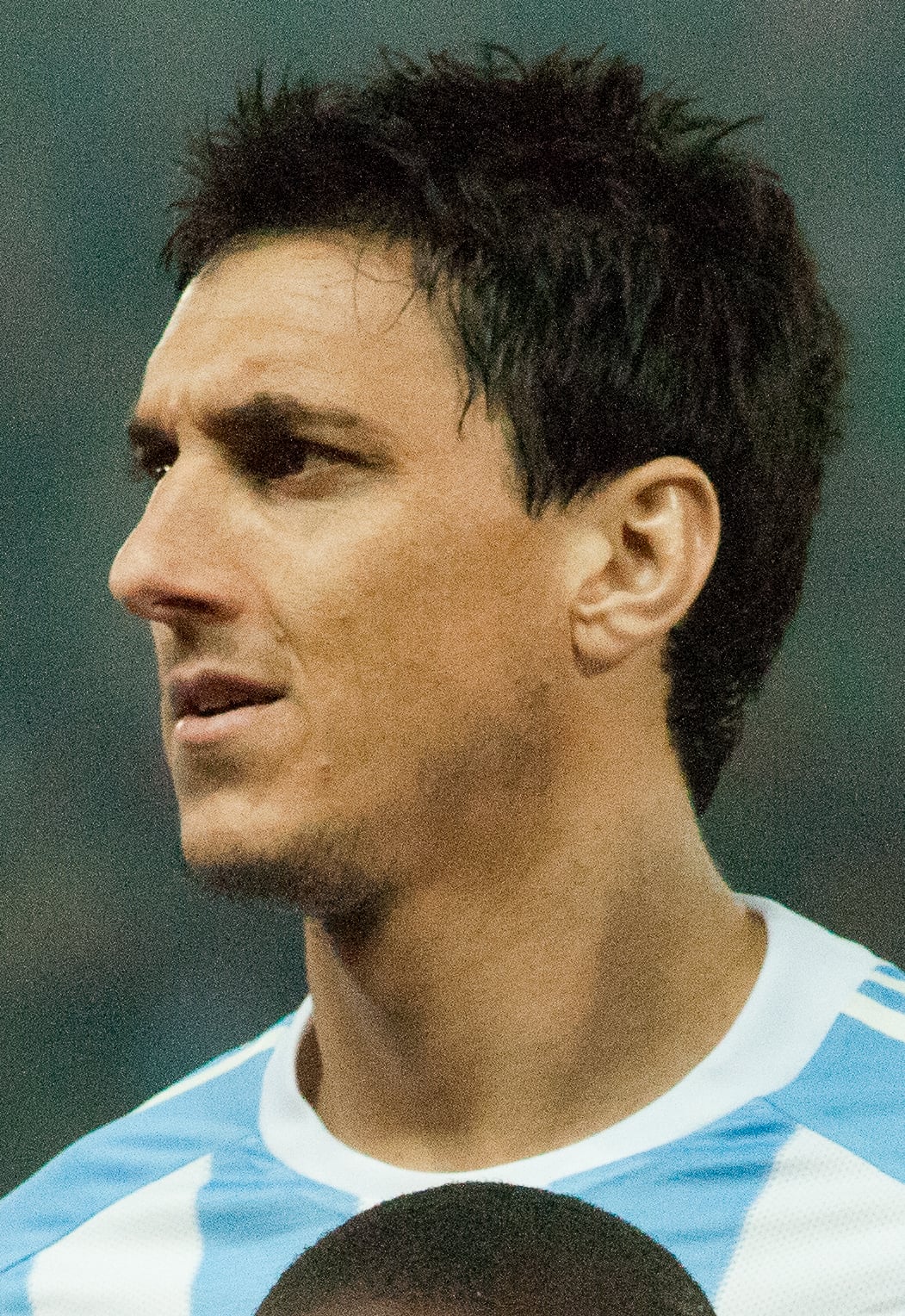 Marcos Rojo (left), Nicolás Burdisso (middle), Angel di Maria (right).