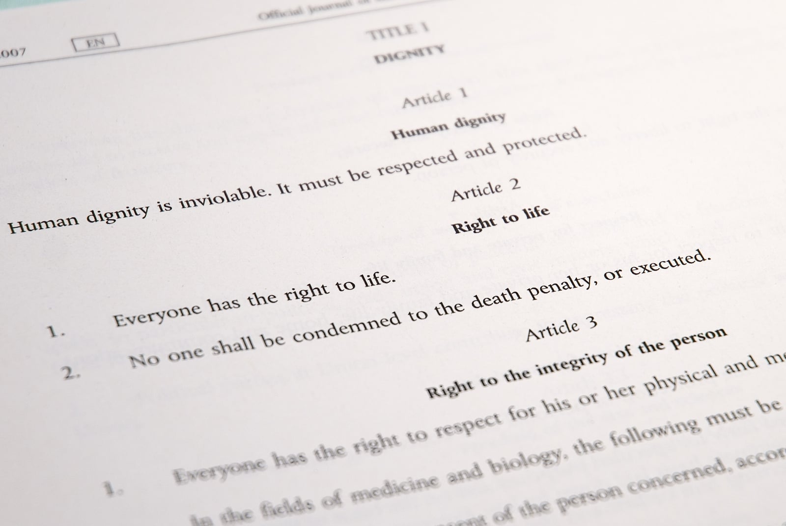 Article 2 of the Charter of Fundamental Rights of the European Union