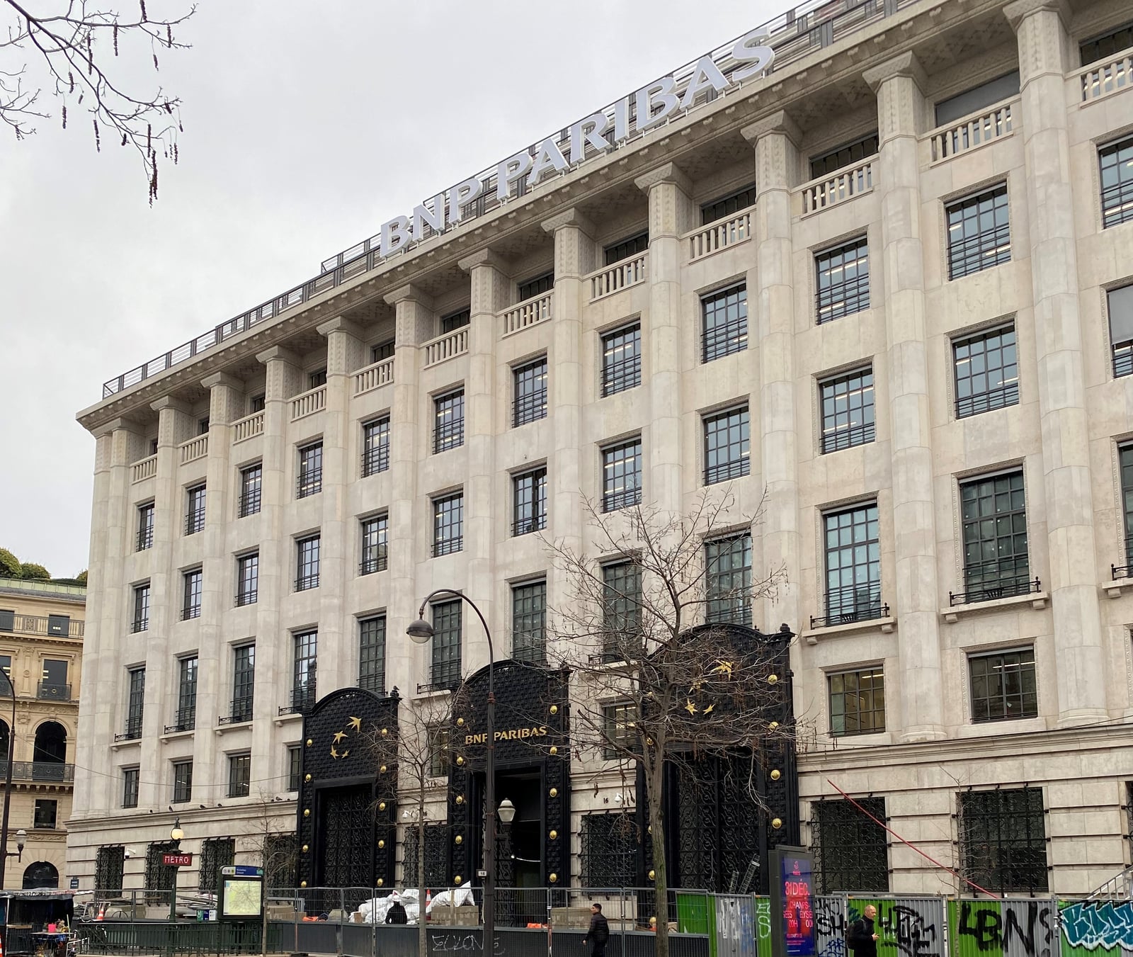 Building at 16, boulevard des Italiens in Paris, registered head office of BNP Paribas