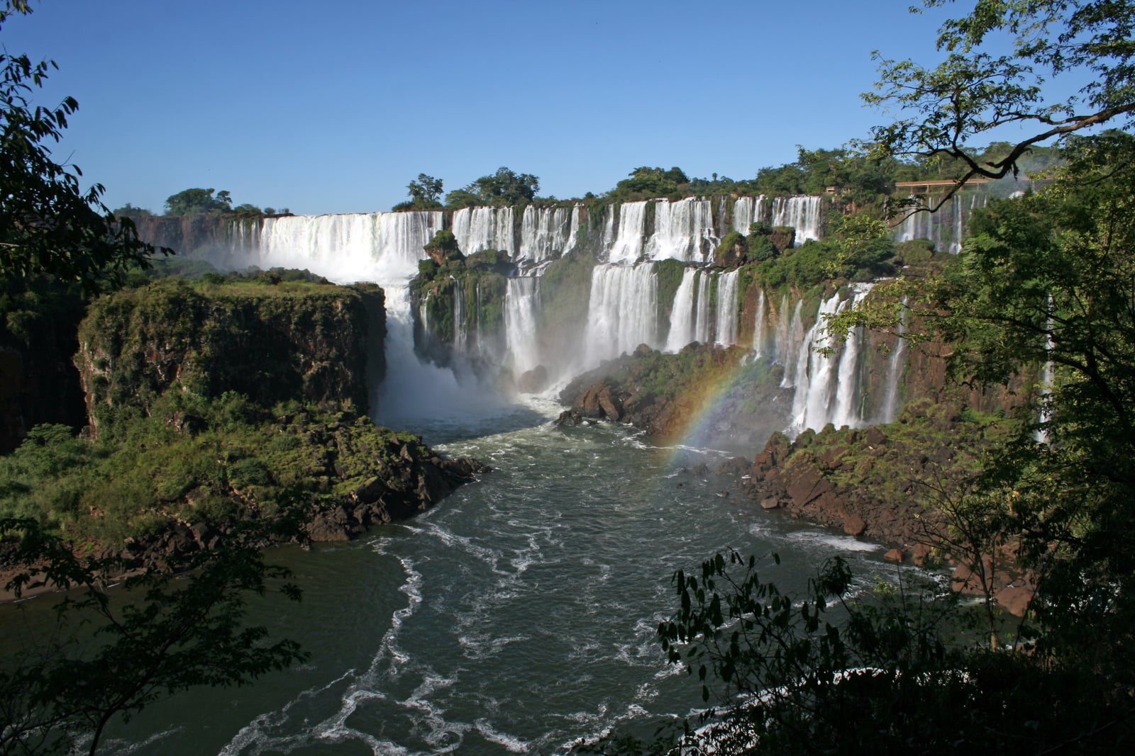 A view of one of the falls in Parque Nacional Iguazu, Missiones, Argentina.