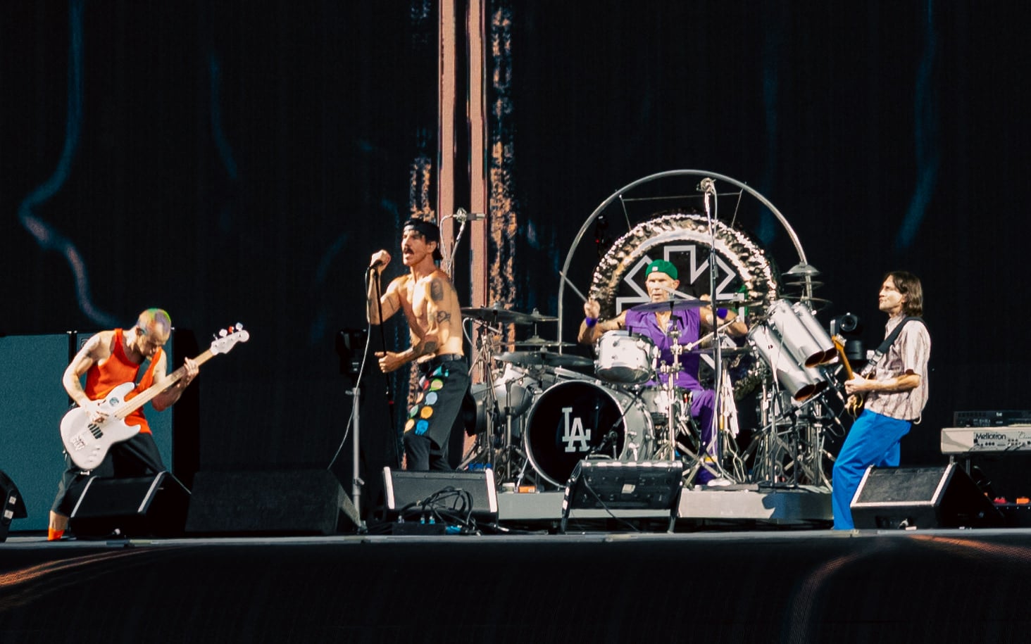 Red Hot Chili Peppers playing live in London on 26 June 2022