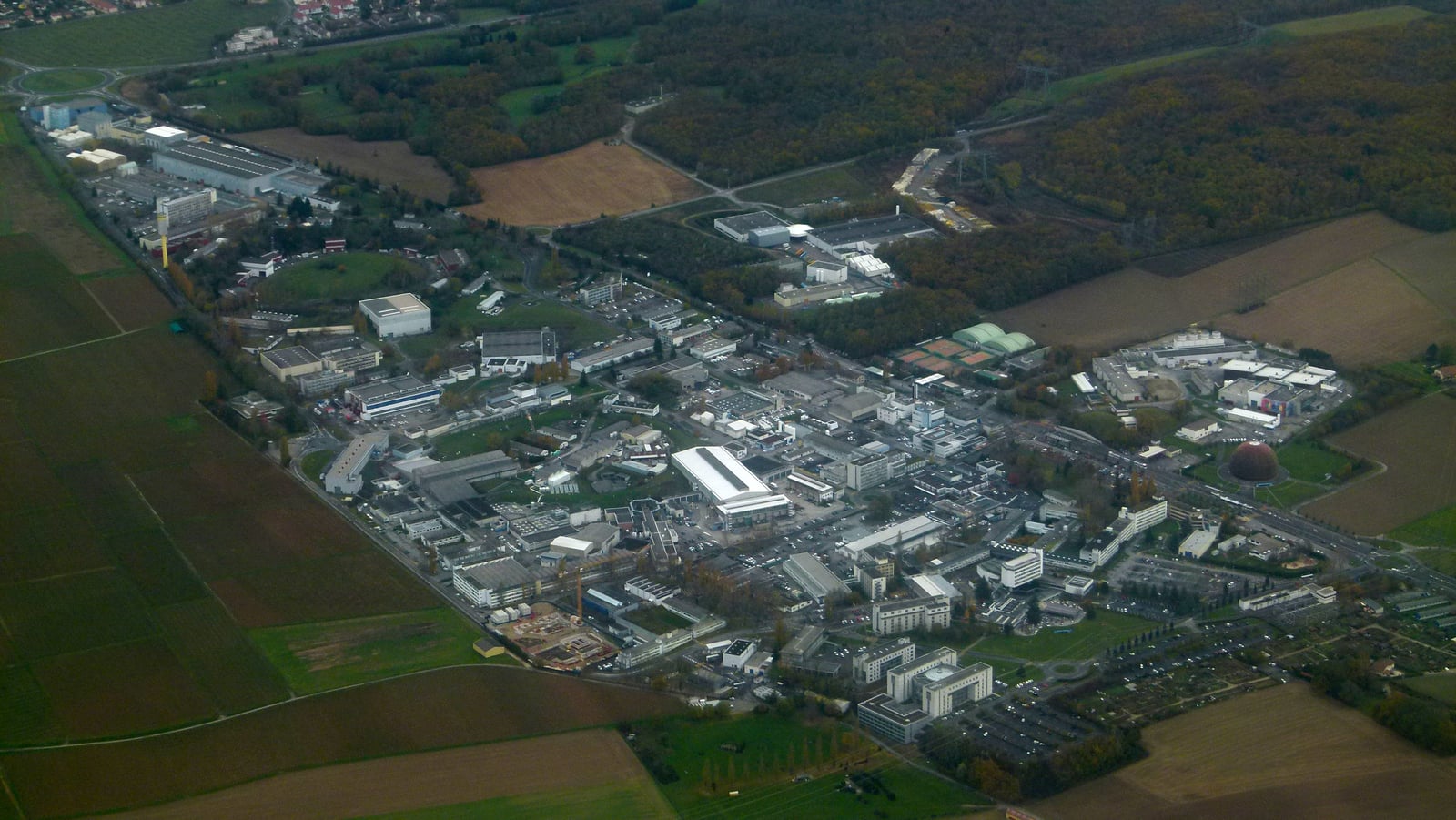 Luftbild vom CERN