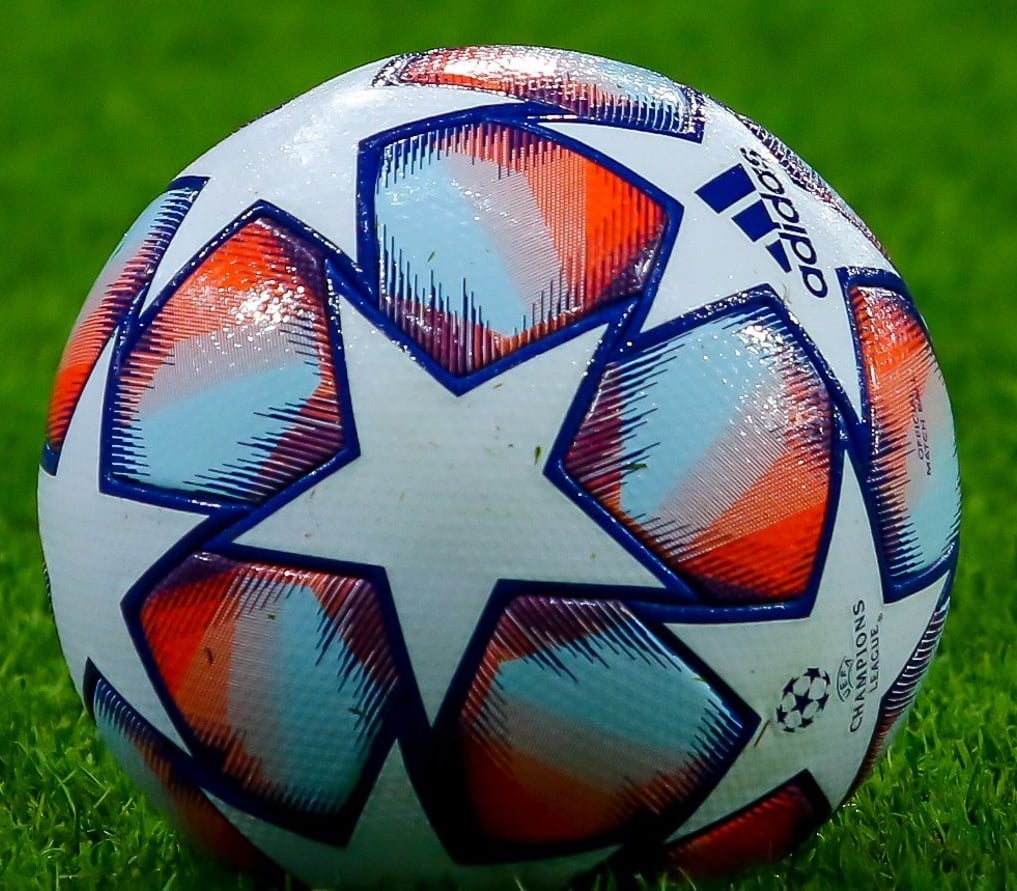 Adidas Finale 20 football, used for the 2020-21 UEFA Champions League, pictured during a game between FC Krasnodar and Chelsea F.C.