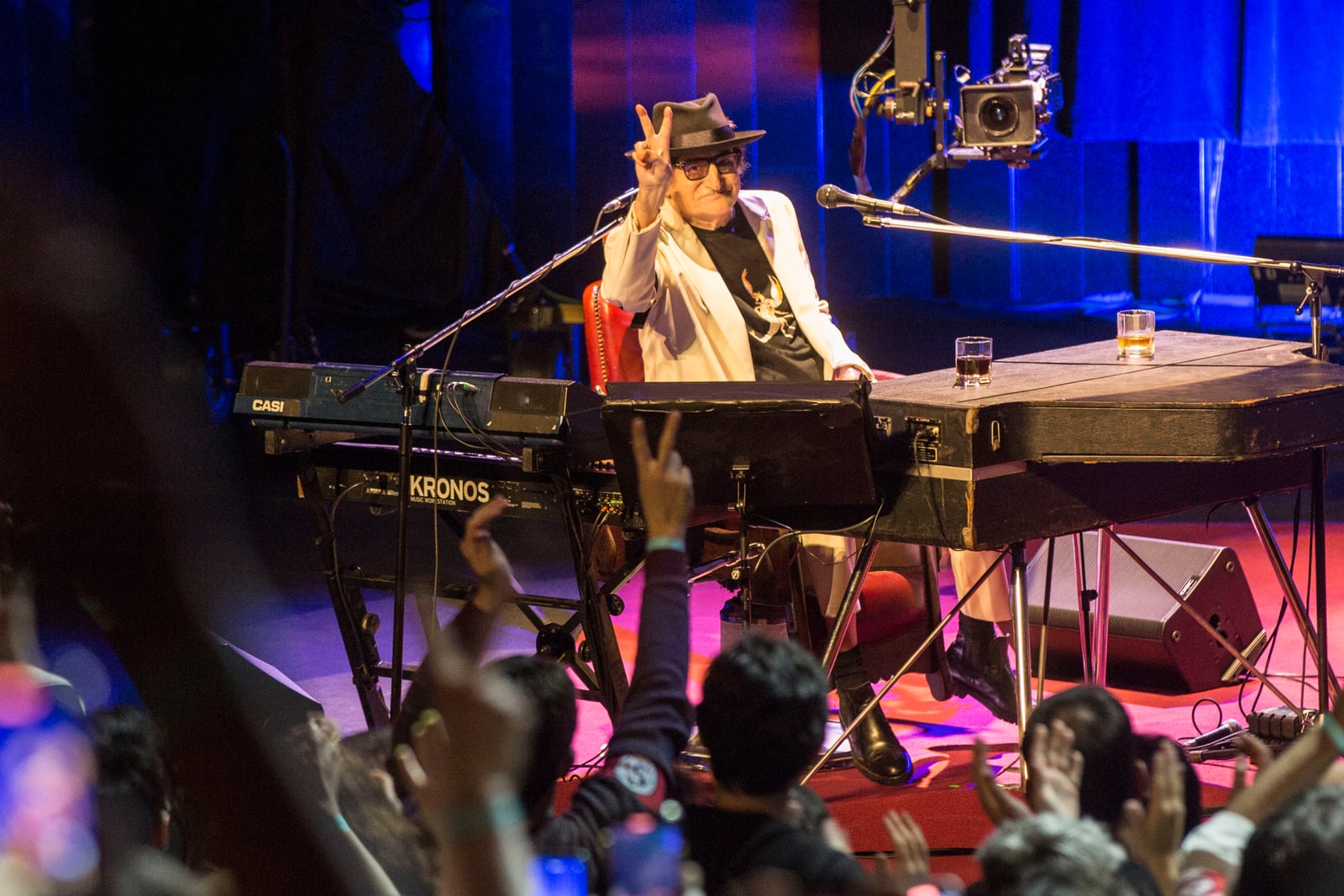 Buenos Aires, 23 de octubre de 2021 Charly García festejó su 70 cumpleaños en el CCK y sorprendió a sus fans. Fotos: Silvina Frydlewsky / Ministerio de Cultura de la Nación