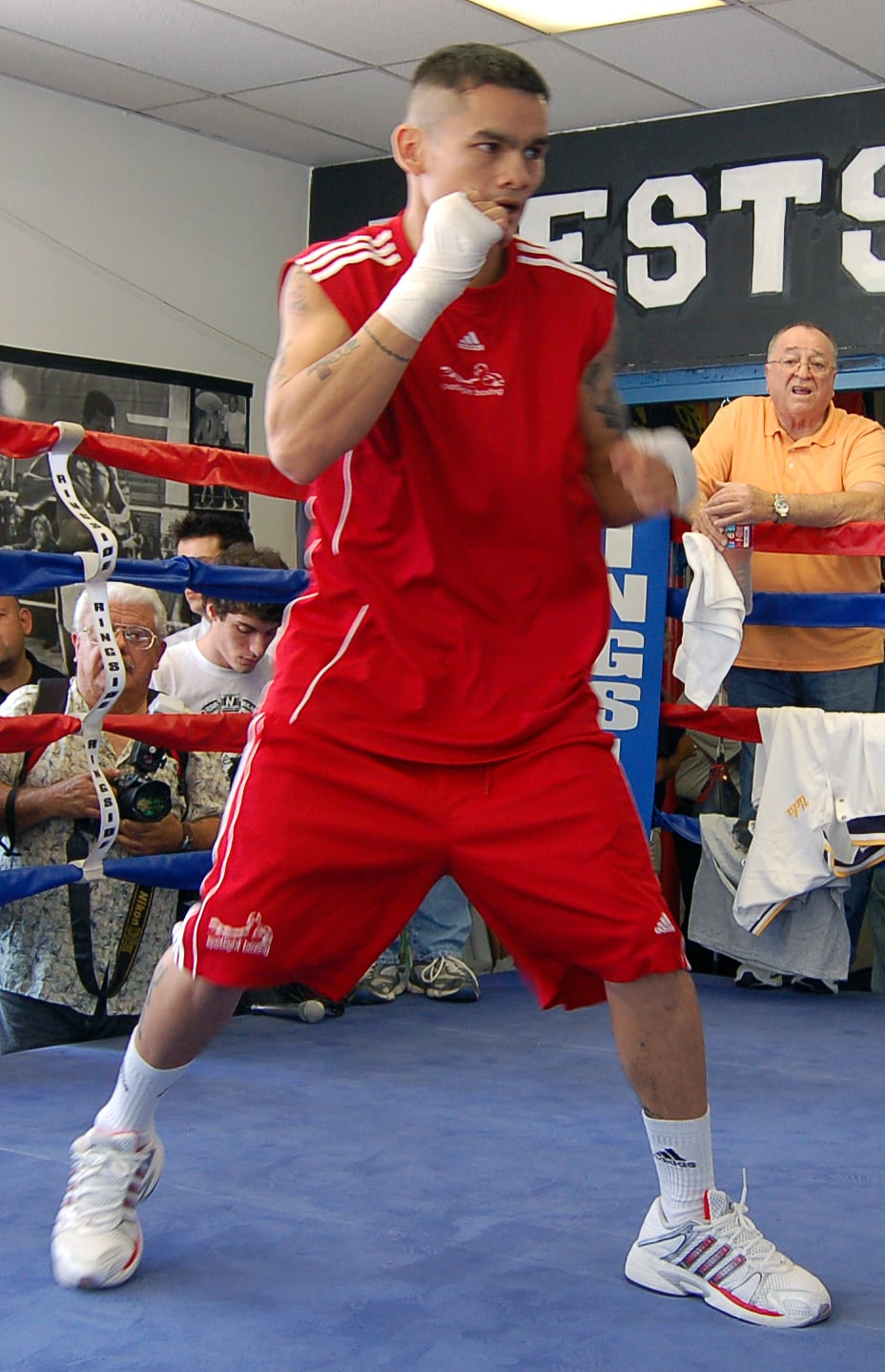 Marcos Maidana at the Westside Boxing Club in Los Angeles. (excerpt from the original text)