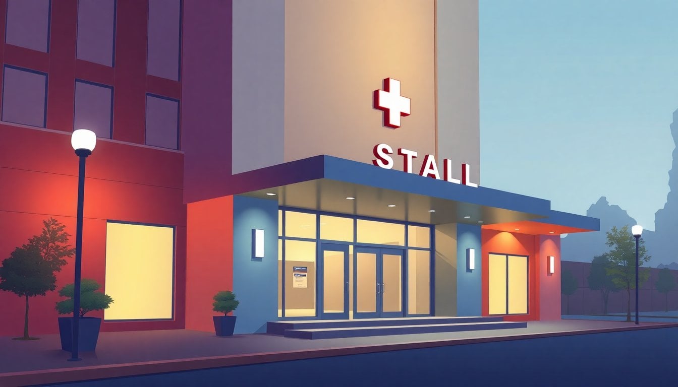 hospital entrance building exterior