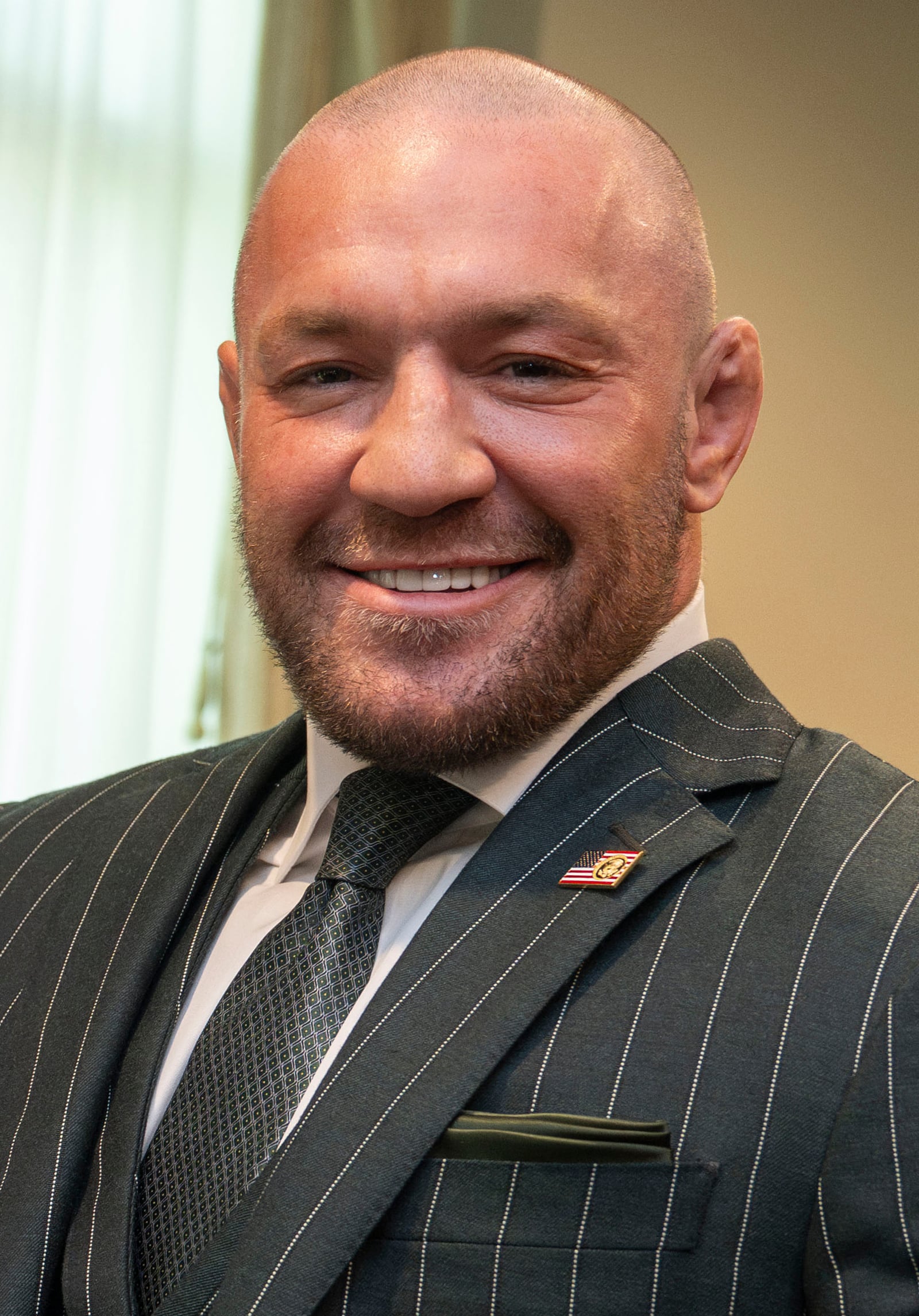Secretary of Defense Pete Hegseth poses for a photo with Conor McGregor at the Pentagon, Washington, D.C., March 17, 2025. (DOD photo by U.S. Navy Petty Officer 1st Class Alexander Kubitza)