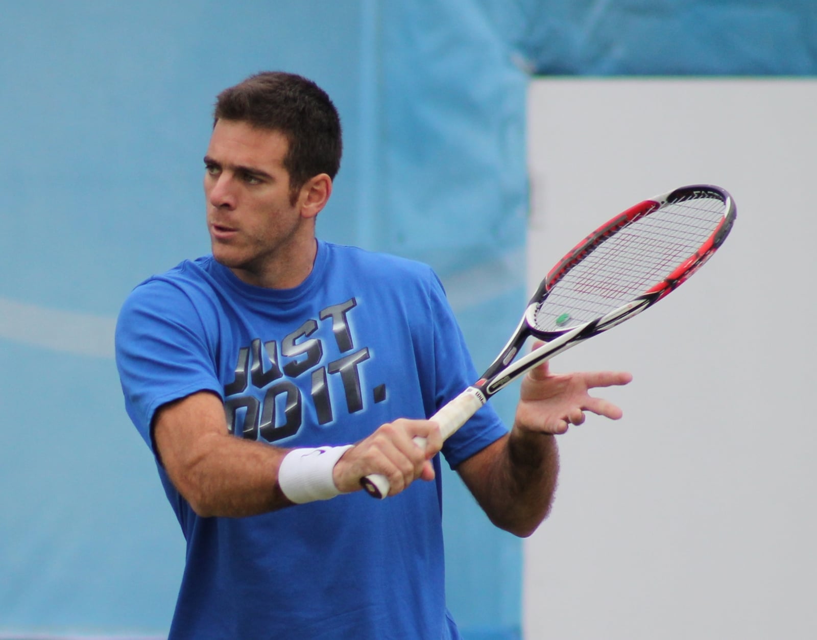 Del Potro playing at queens