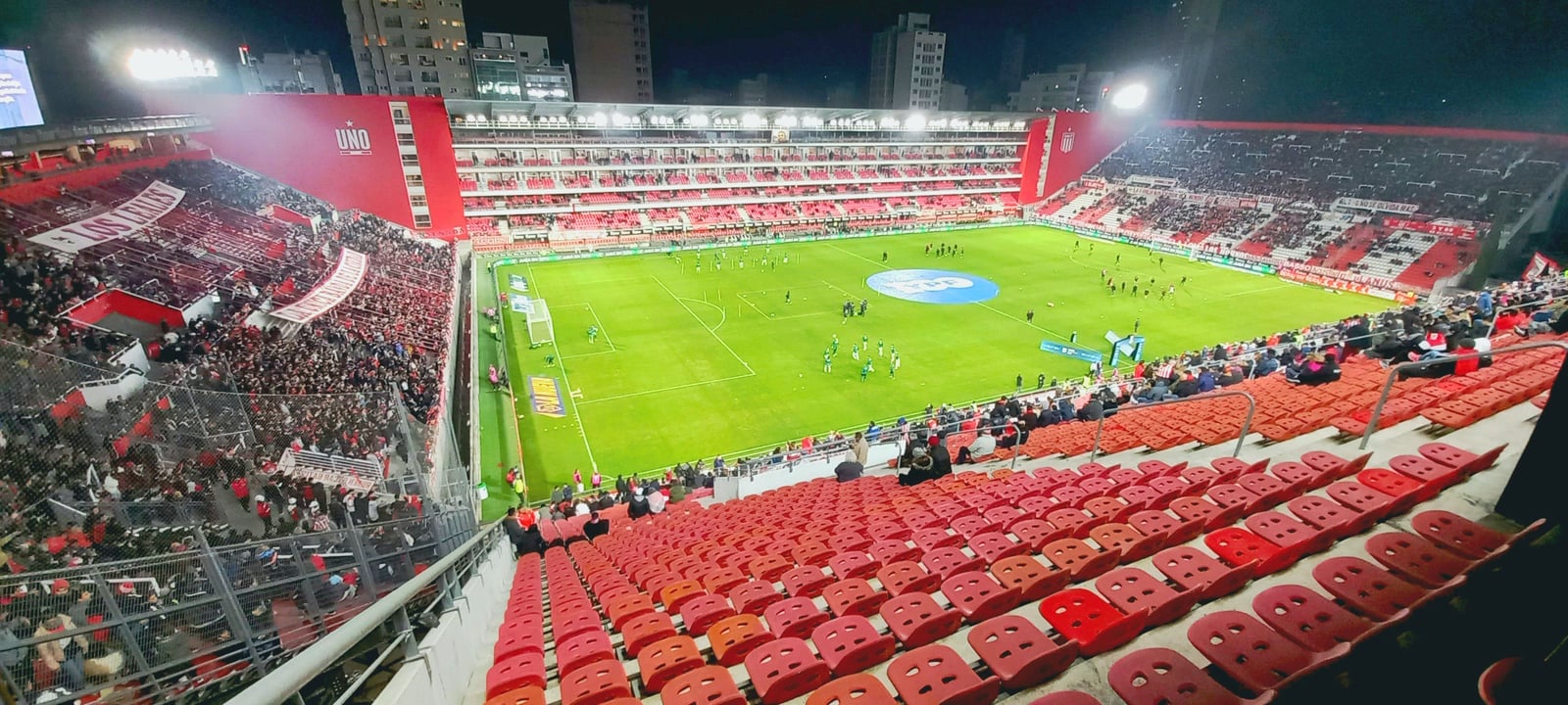Jorge Luis Hirschi Stadium, moments before the start of the match between Estudiantes (La Plata) and Sarmiento (Junín), for the 3rd date of the 2022 First Division Championship.