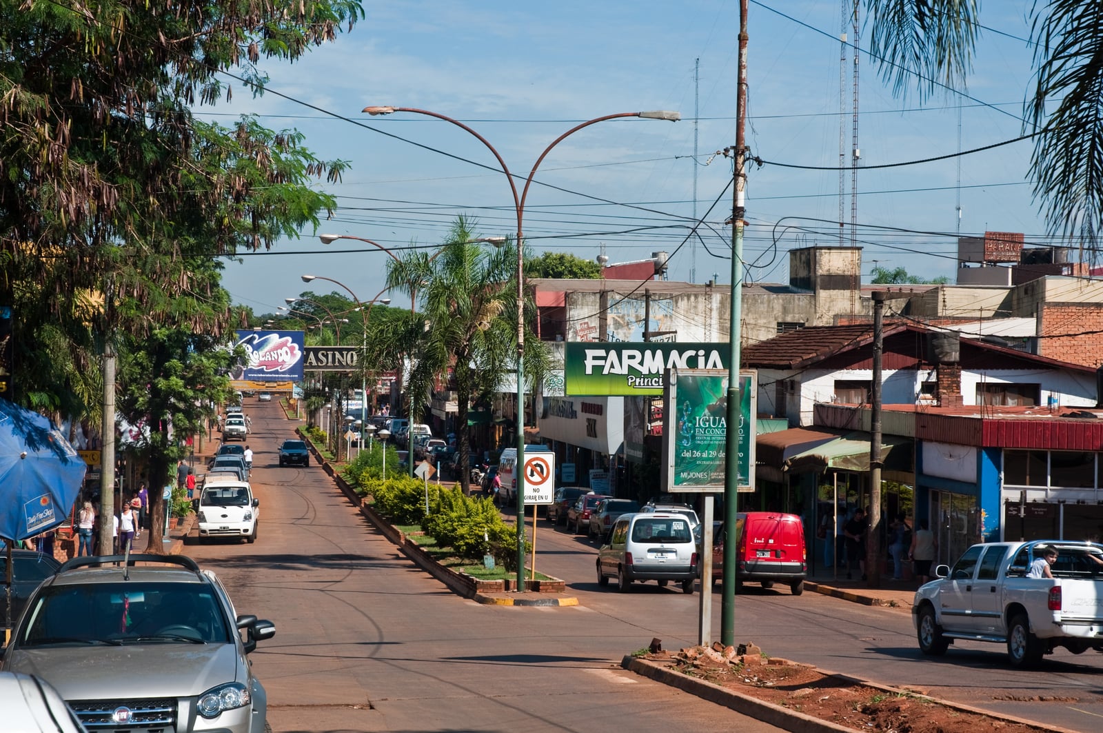 Victoria Aguirre Avenue, in downtown Puerto Iguazú, Misiones, Argentina - 6th. Jan. 2011.
