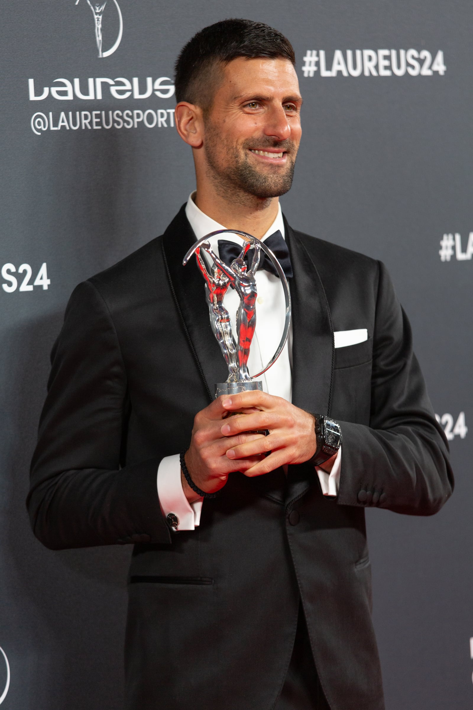 Novak Djokovic, Laureus World Sportsman Of The Year winner. 25th Laureus World Sports Awards.