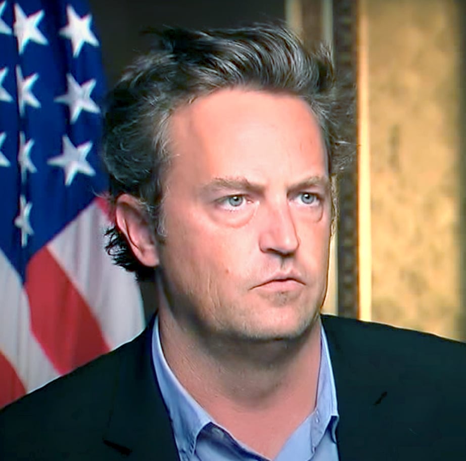 Frame grab from https://en.wikipedia.org/wiki/File:Matthew_Perry_Office_of_National_Drug_Control_Policy_The_White_House.theora.ogv
