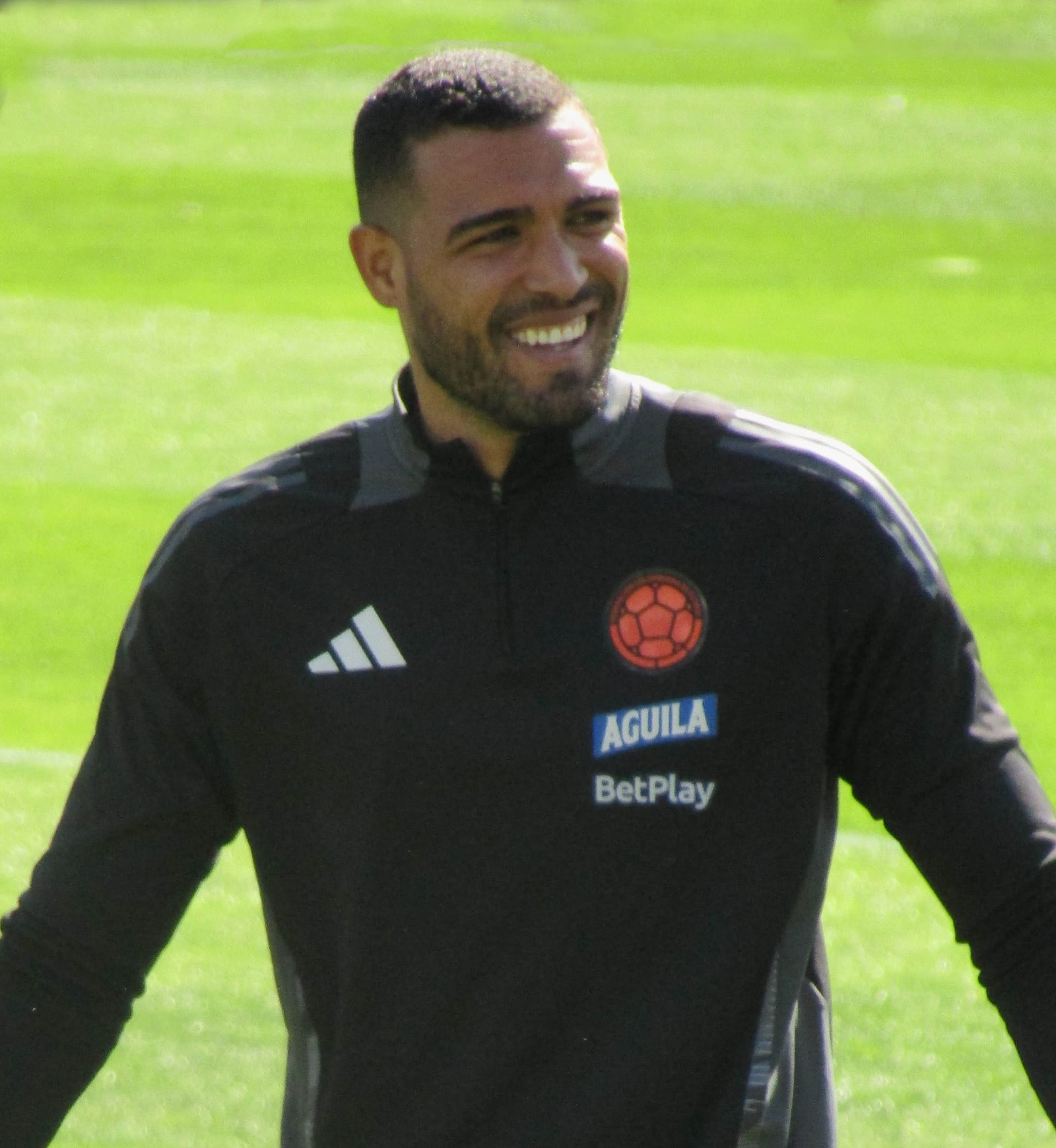 Alvaro Montero training with Colombia national team