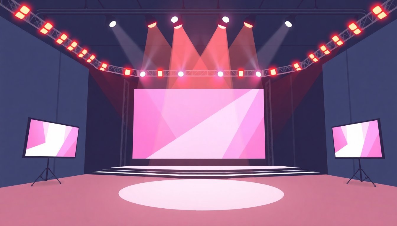 reality show television studio lights
