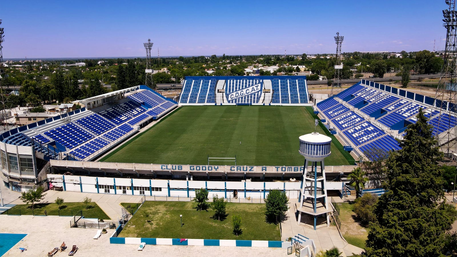 Vista del estadio Feliciano Gambarte en 2025