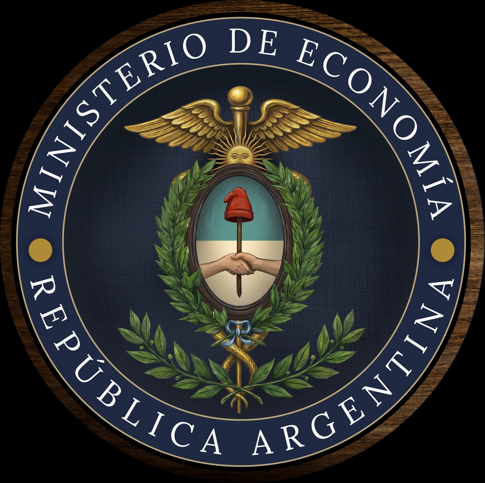 Sello del Ministerio de Economía del Gobierno de Argentina