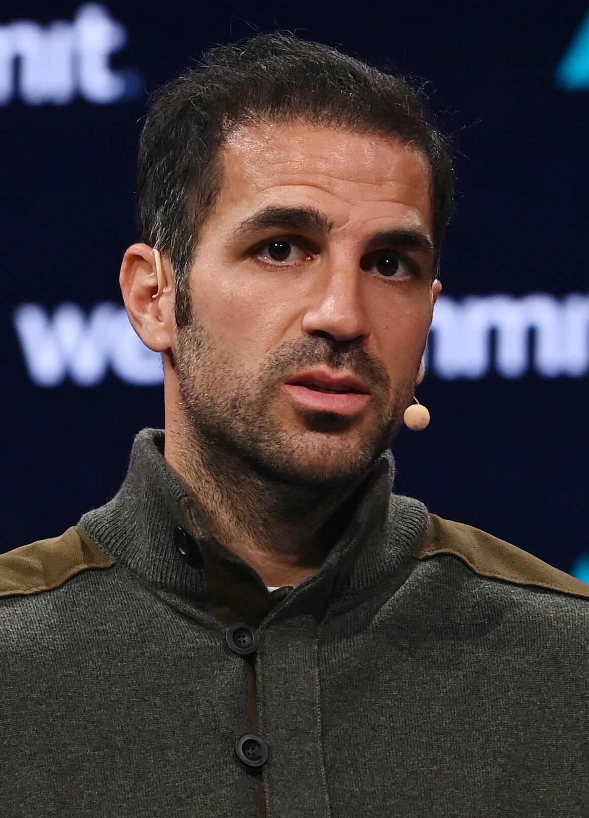 14 November 2023; Cesc Fabregas, Manager & Former Football Player, Como 1907 on Centre Stage during day one of Web Summit 2023 at the Altice Arena in Lisbon, Portugal. Photo by Sam Barnes/Web Summit v