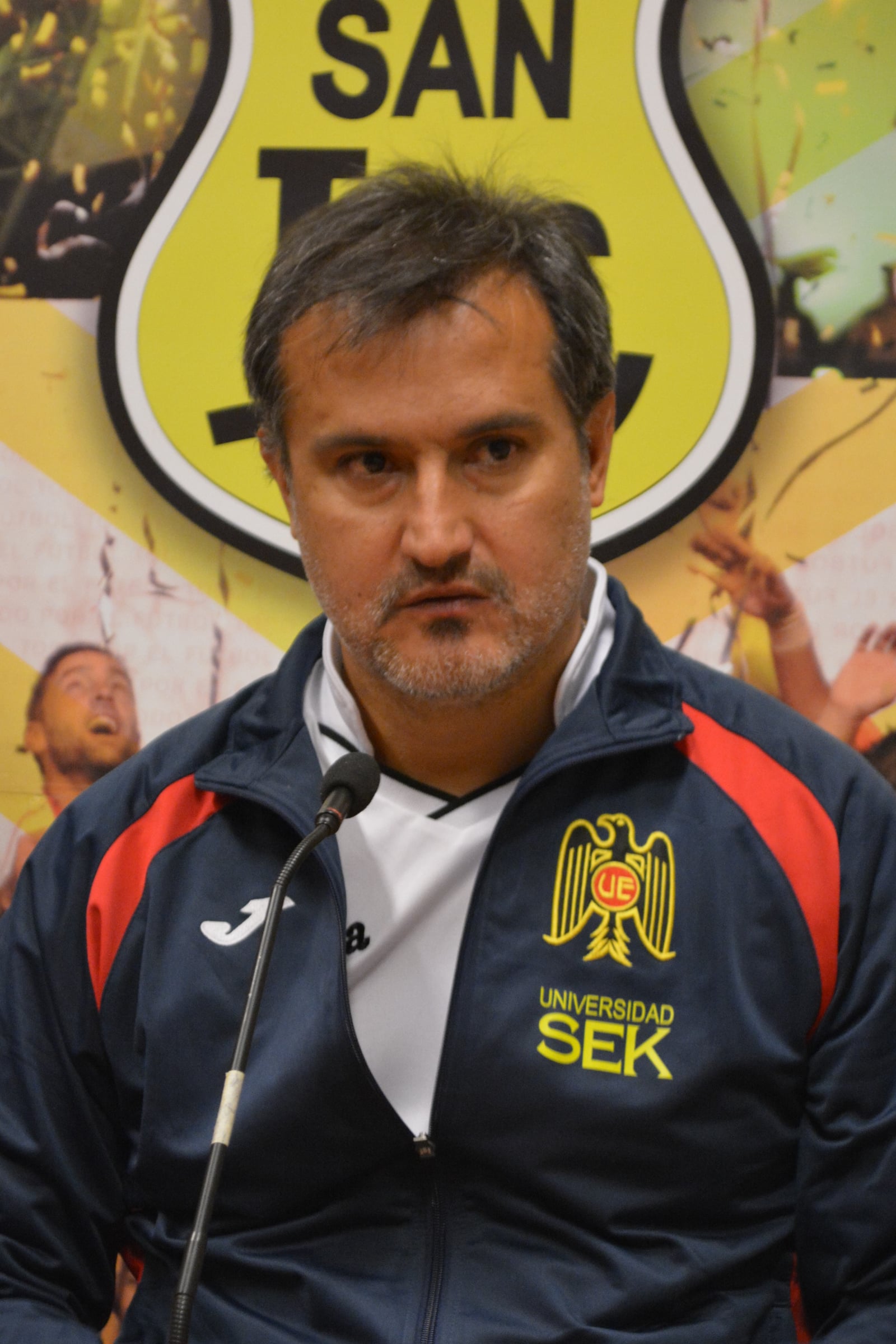 Fernando Vergara, entrenador de Unión Española. San Luis - Unión Española, 13-09-2015, Estadio Municipal Lucio Fariña Fernández, Quillota, Chile