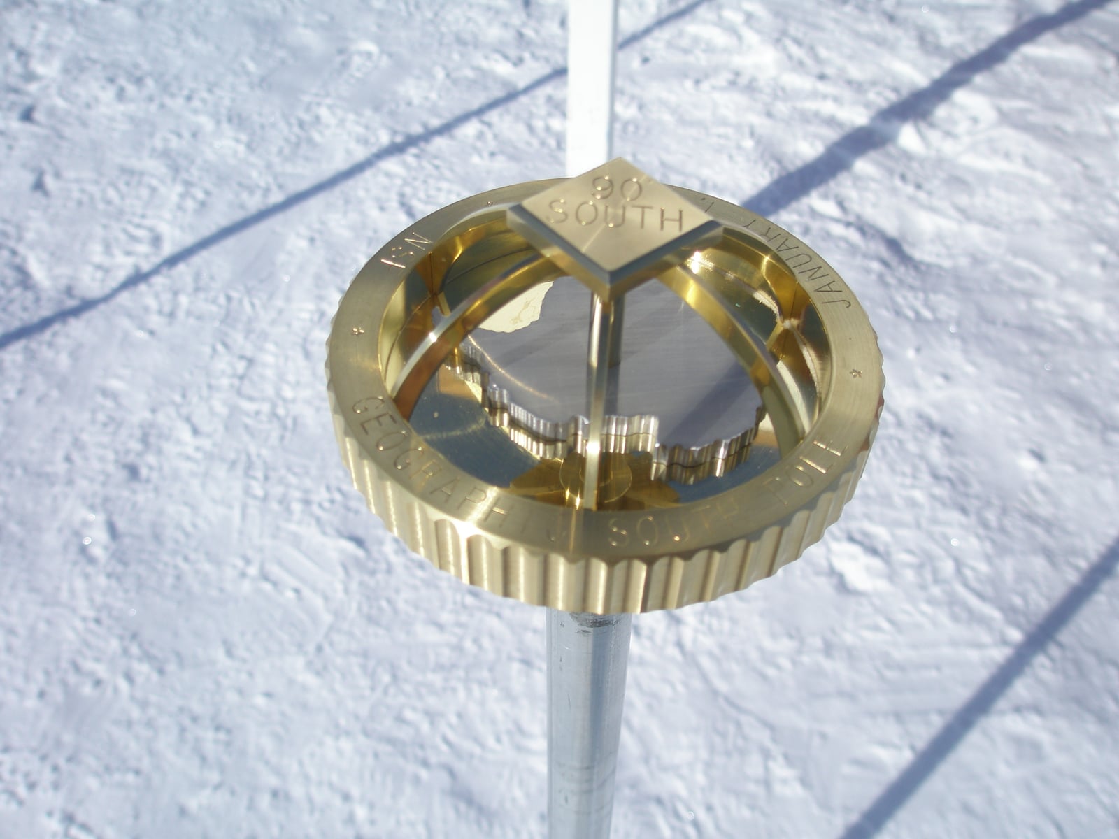 South Pole marker
