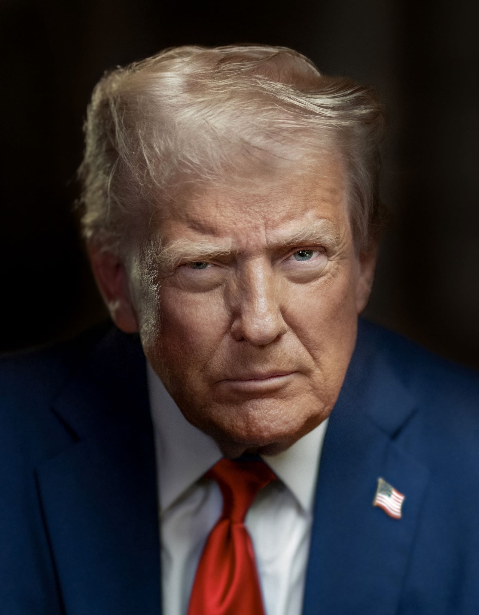 Official Presidential Portrait of President Donald J. Trump in his second term