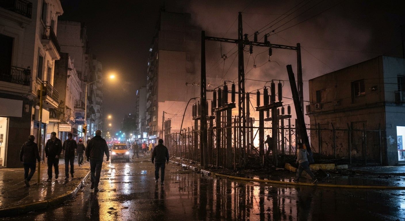 Incendio en subestación de Edesur dejó hasta 100.000 usuarios sin luz en CABA