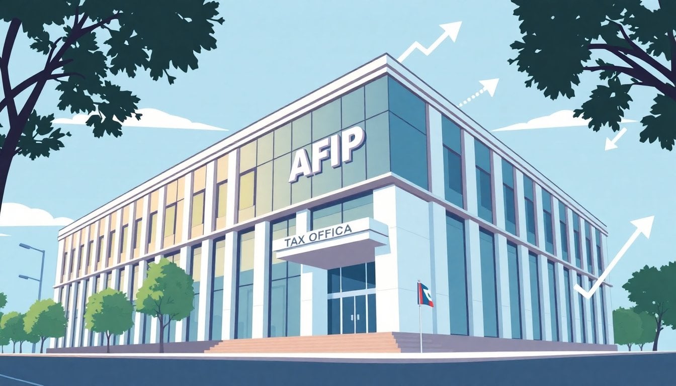 Argentine tax office AFIP ARCA headquarters building exterior Buenos Aires daytime