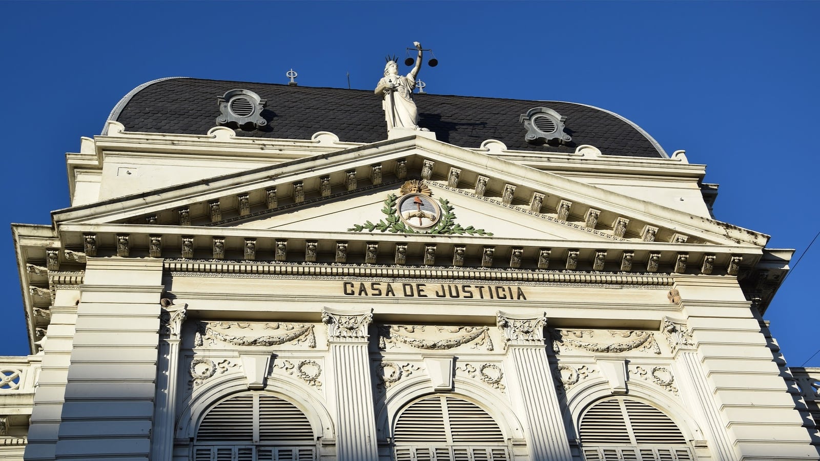 Cupula del Palacio de Justicia de La Plata, sede de la Suprema Corte de Justicia de la Provincia de Buenos Aires.