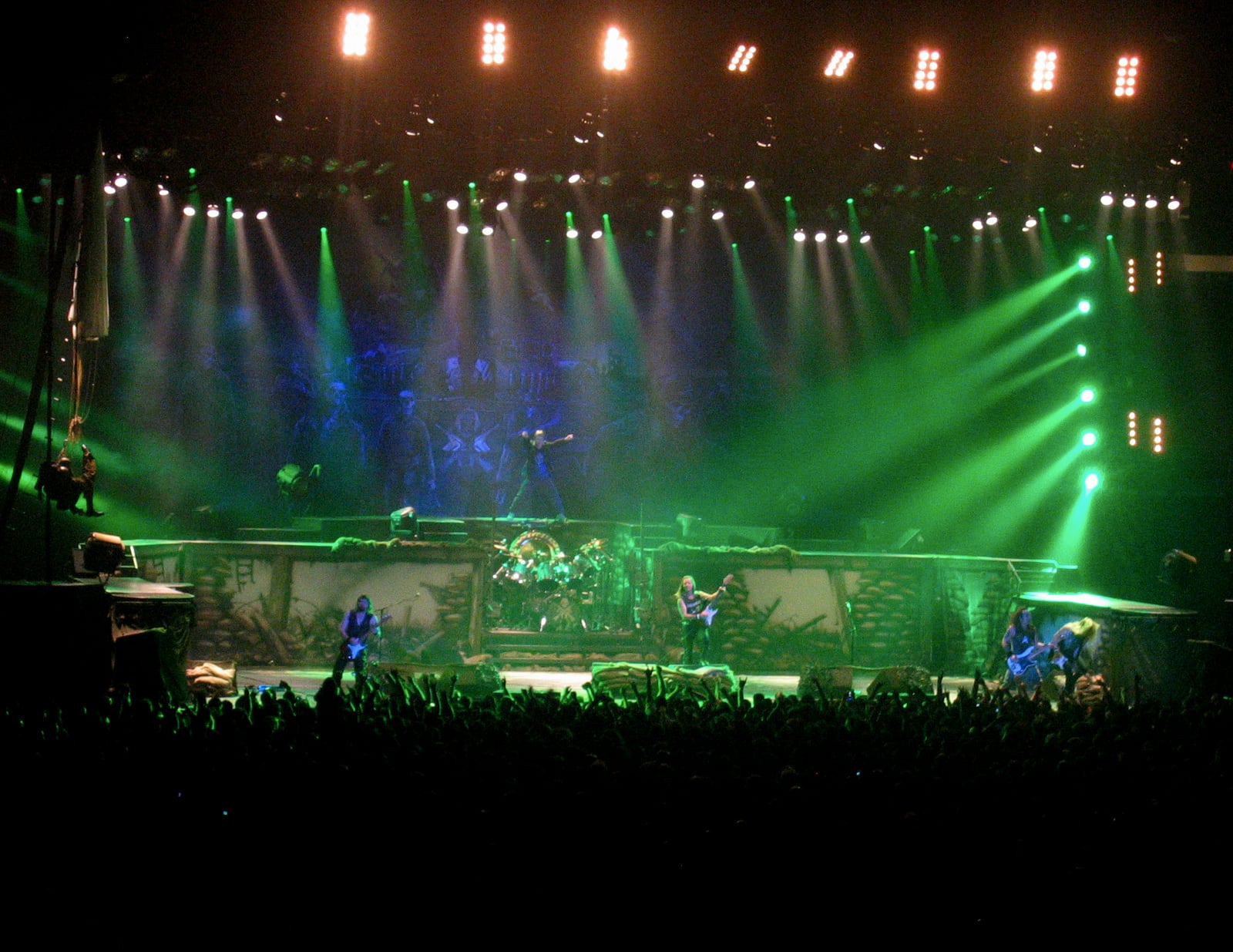 Iron Maiden performing in Long Island during the A Matter of Life and Death Tour, 12 October 2006