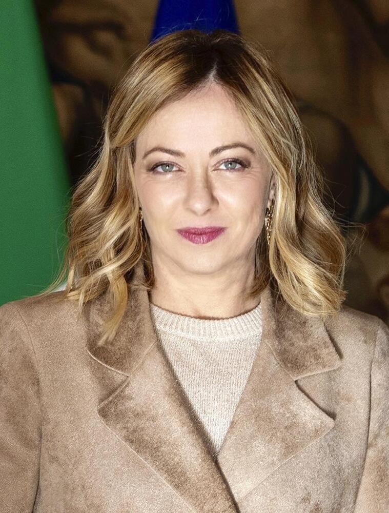 Official portrait of Giorgia Meloni in 2024