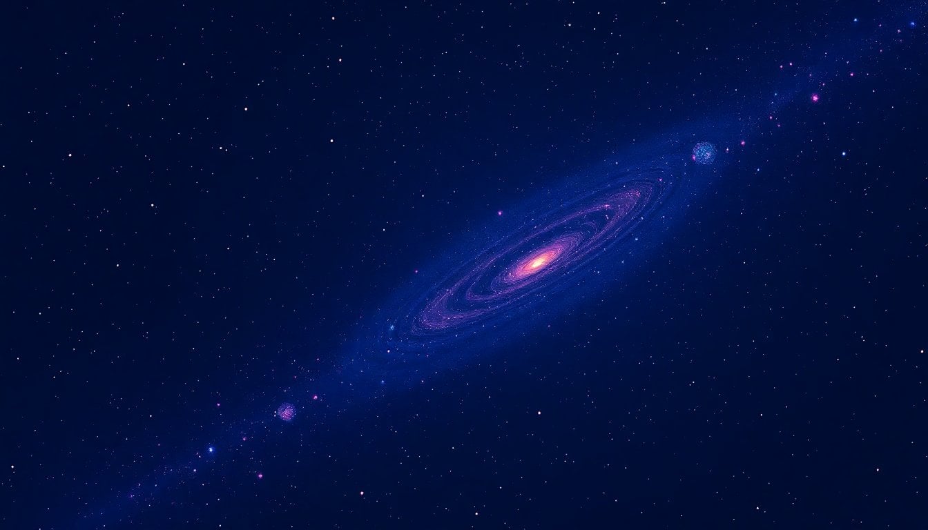James Webb Space Telescope deep field image showing early universe galaxies, infrared light, dark space background with colorful distant stars