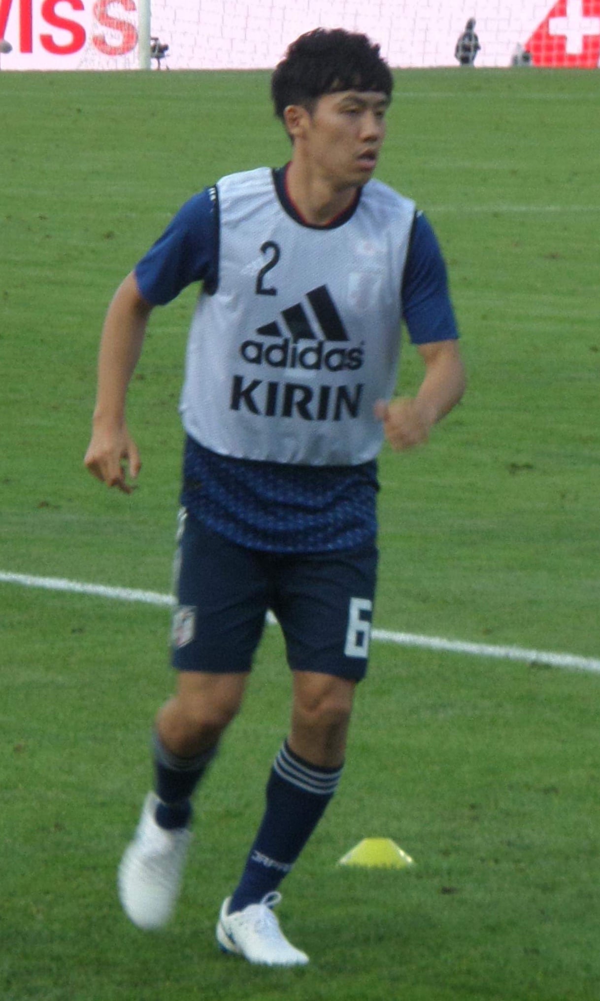 Wataru Endō at Switzerland vs Japan (June 2018)