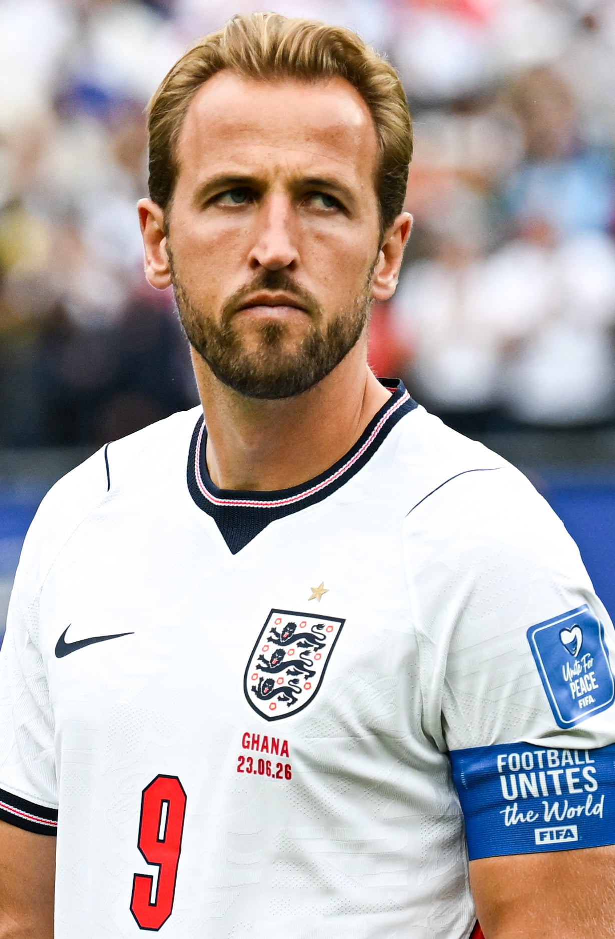 FOXBOROUGH, UNITED STATES - June 23: Harry Kane #9 of England ahead of the FIFA World Cup 2026 Group L match between England and Ghana on June 23, 2026 Boston Stadium , Foxborough, Massachusetts