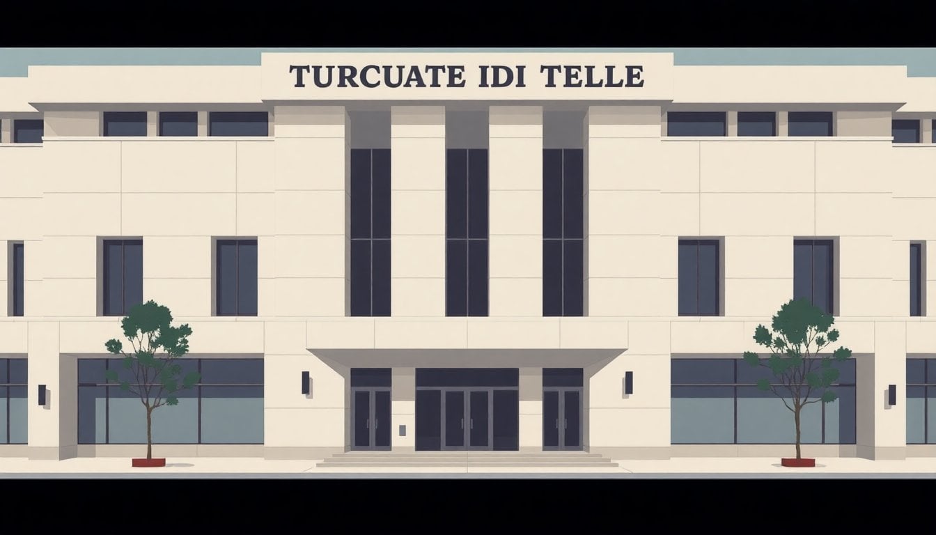 Universidad Torcuato Di Tella building facade in Buenos Aires, modern architecture, daytime, no people