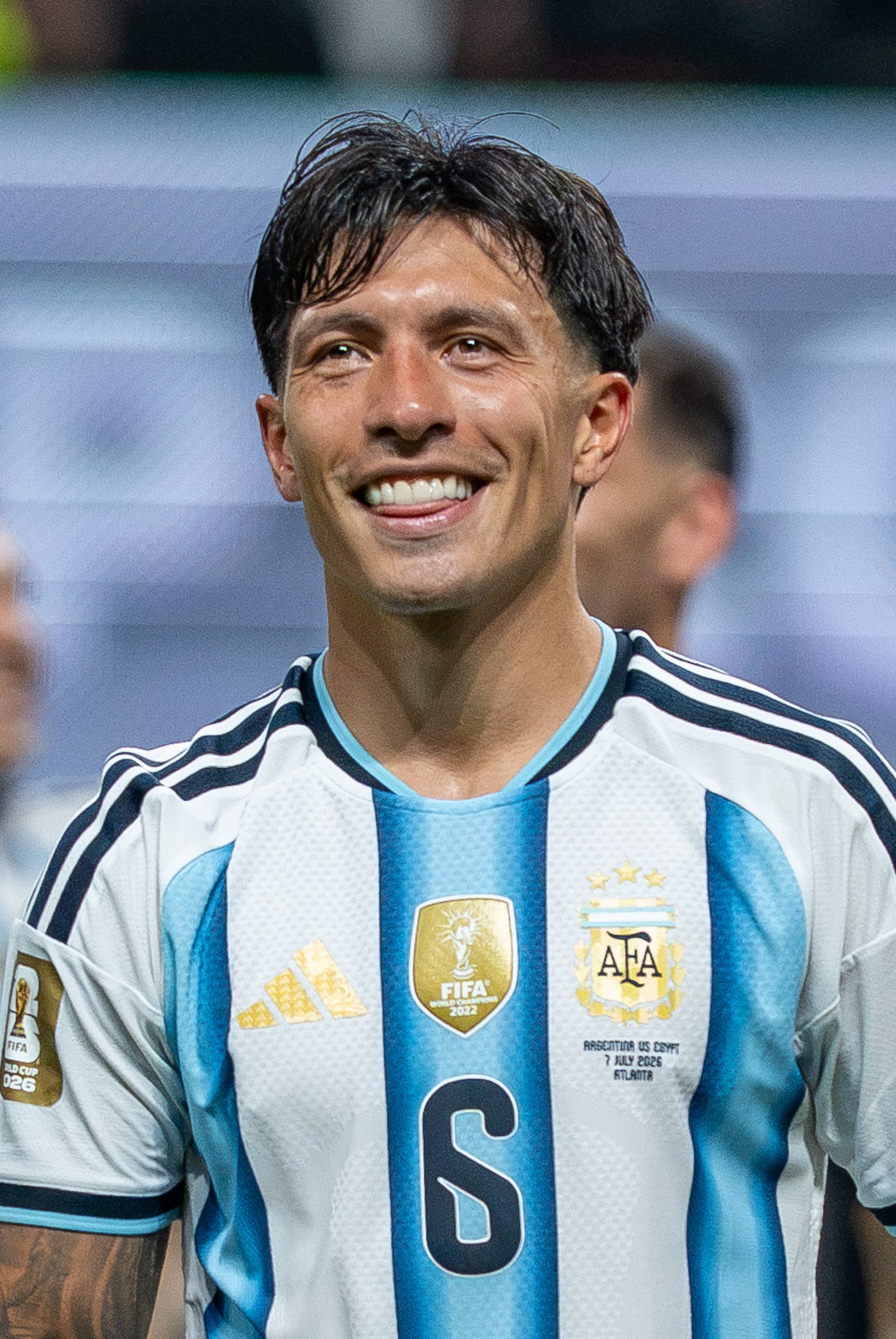 Lisandro Martinez during Argentina v Egypt at the 2026 FIFA World Cup
