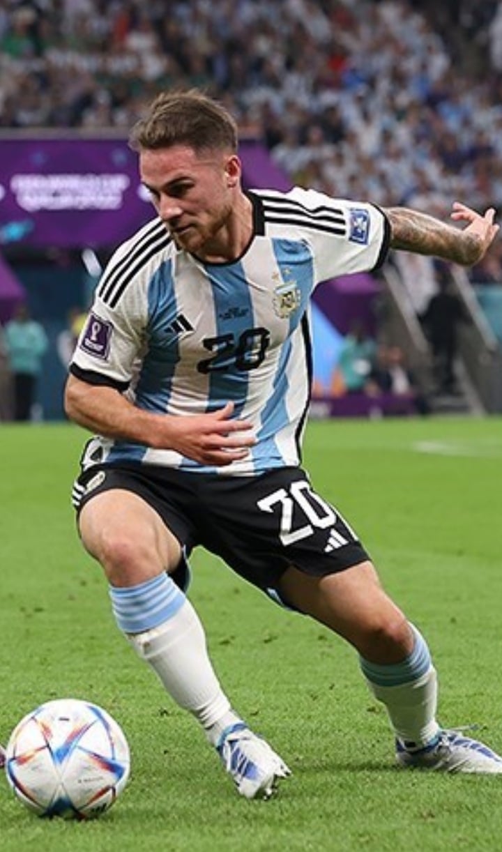 Alexis Mac Allister con la nazionale argentina ai Mondiali 2022 in Qatar