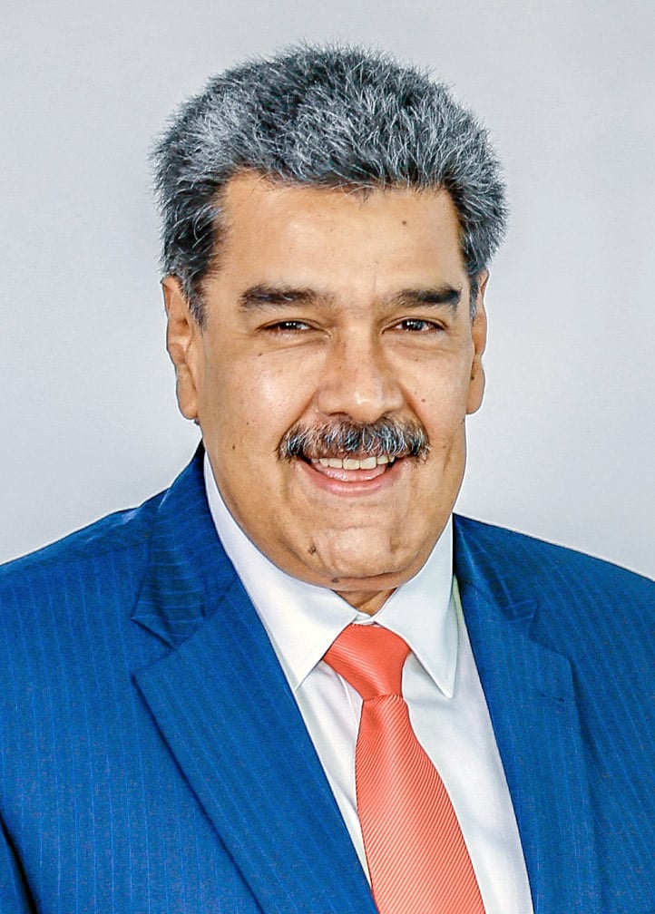 Venezuelan president Nicolás Maduro during a meeting on May 29, 2023.