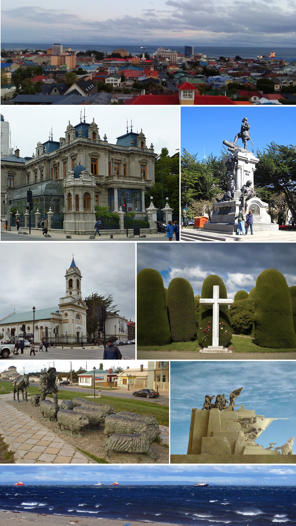 Imágenes de la ciudad de Punta Arenas.