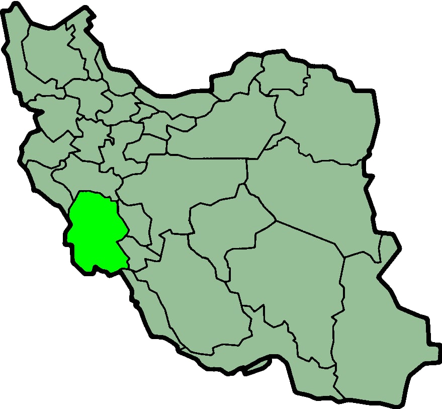 Khuzestanin sijainti Iranissa