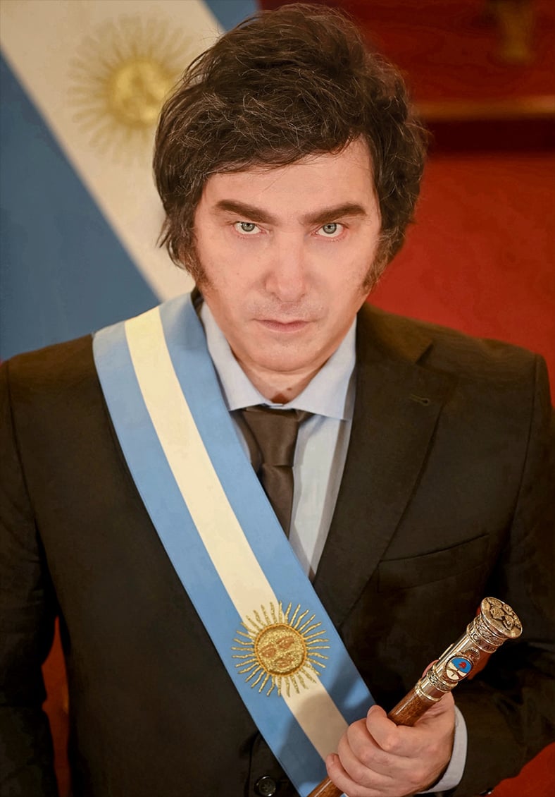 Retrato oficial del presidente Milei (2023)