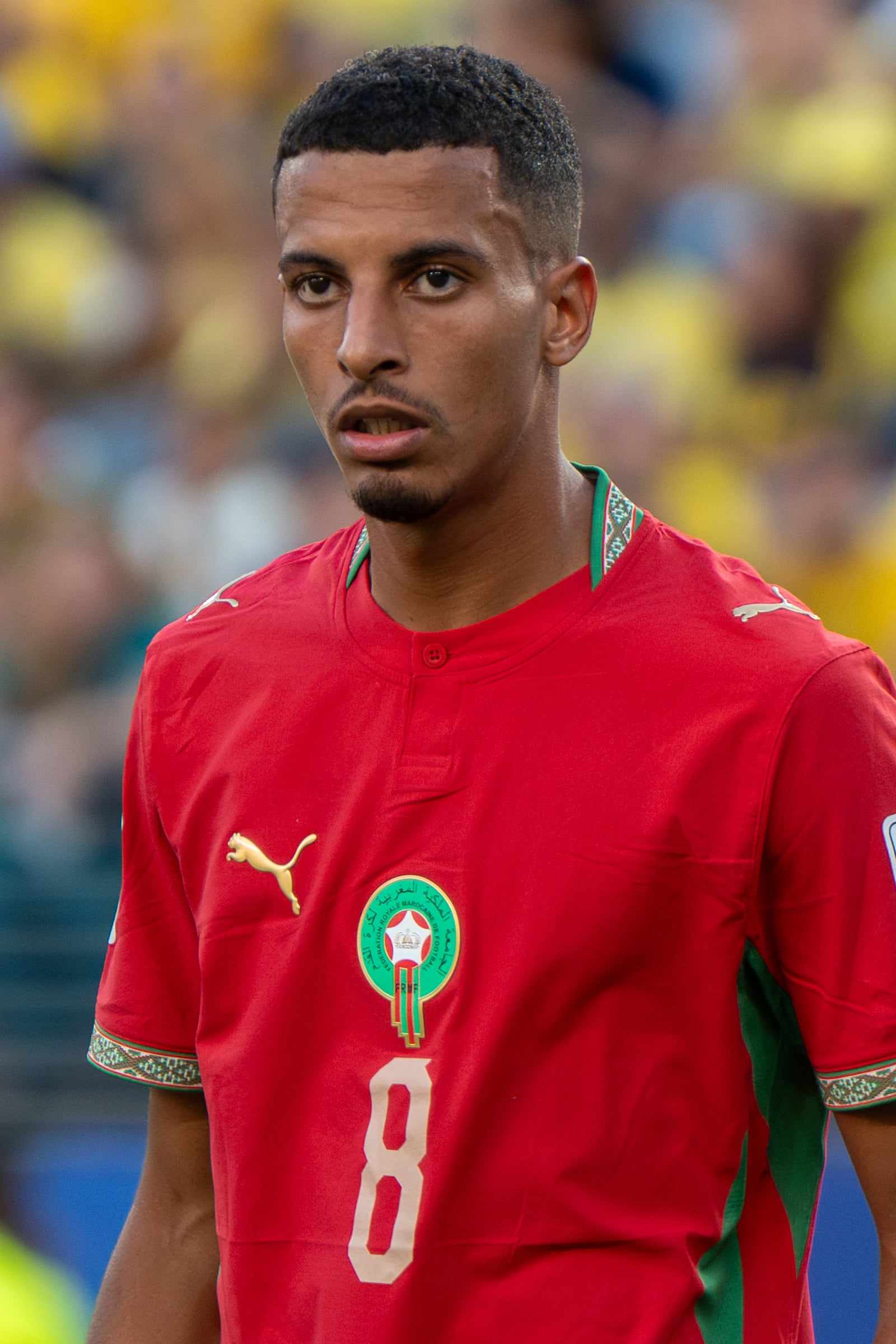Azzedine Ounahi during Brazil v Morocco on 13 June 2026 at the 2026 FIFA World Cup at NY/NJ Stadium in East Rutherford, NJ