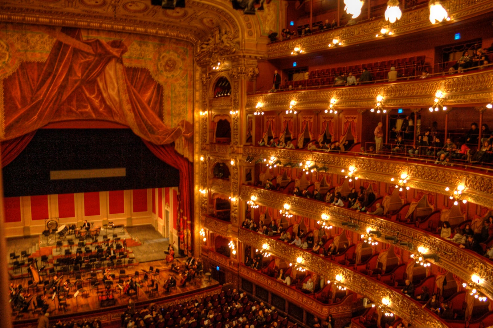 Interior of the Teatro Colón in Buenos Aires, Argentina