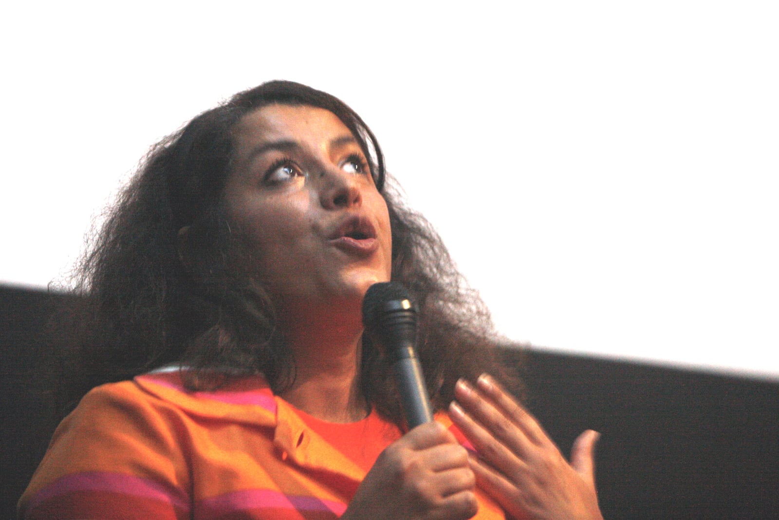 Marjane Satrapi during a premiere of her film Persepolis